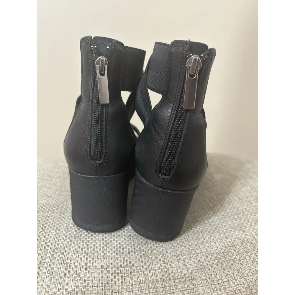 Size 6‎ Sorel Cameron Flatform Platform Sandals in Black
